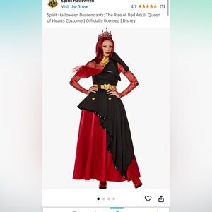 Descendants Movie Queen of Hearts costume. Worn for 1 hr. Perfect condition.